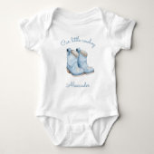 Body Little Cowboy Personalized Blue Boots Boys (Devant)