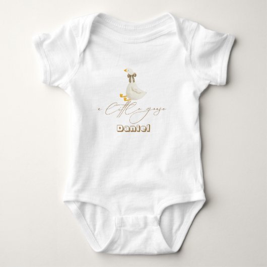 Body Little Goose Typographie Nom de Bébé (Devant)