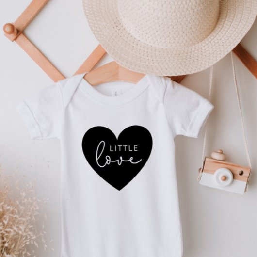 Body Little Love Black Heart Baby Bodysuit
