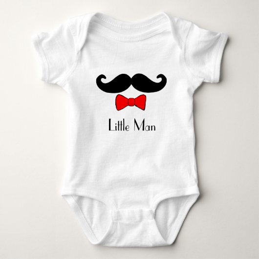 Body Little Man Mustache et Bowtie Funny (Devant)