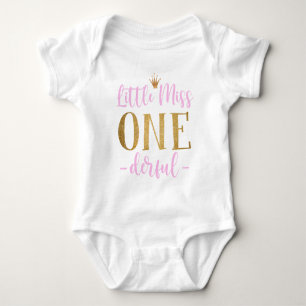 Body Little Miss One Derful 1er Anniversaire Bébé Bod