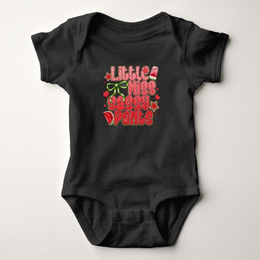 Body Little Miss Sassy Pants – Attitude Pastèque (Devant)
