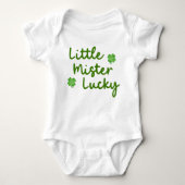 Body Little Mister Lucky St Patrick's Day Clover vert (Devant)