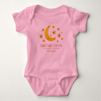 Little Star Name Moon & Star Aquarelle Whimsical