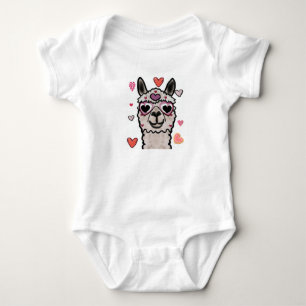 Body Llama Love Hearts Valentine's