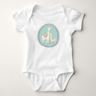 Body Llama mamma et maillot de bébé