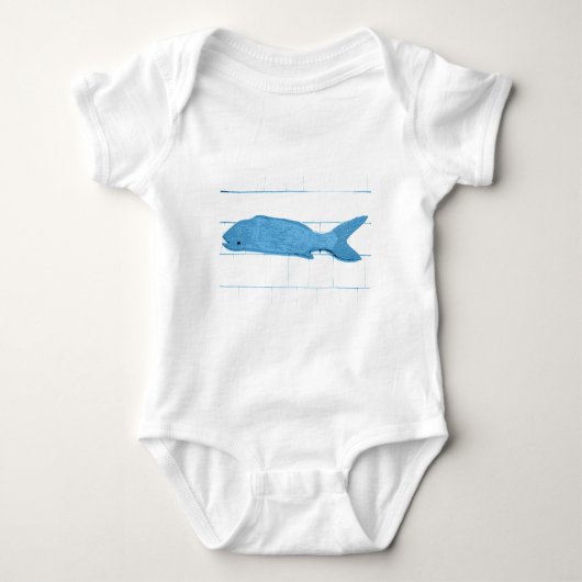 Body logo de poisson bleu (Devant)