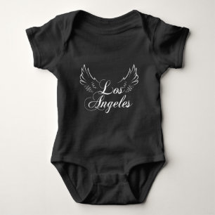 Body Lost Angeles Word Art Baby Bodysuit