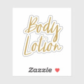 Body Lotion Opslag Sticker (Vel)