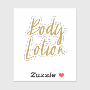 Body Lotion Opslag Sticker