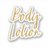 Body Lotion Opslag Sticker (Voorkant)