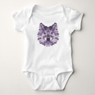 Body Loup géométrique pourpre