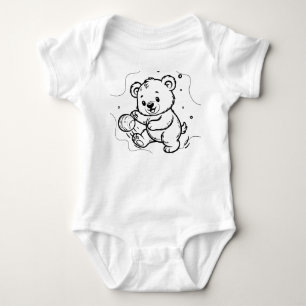 Body L'ours joue au football
