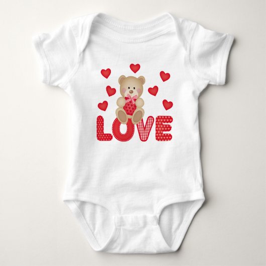 Body Love A Bear Baby Jersey Bodysuit (Devant)