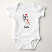 Body Love You Personalized Baby Bodysuit (Devant)
