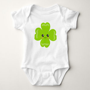 Body Lucky Clover Shamrock irlandais Green Cute