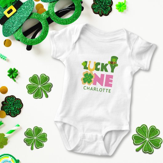 Body Lucky One migre 1er anniversaire Fille St. Patrick