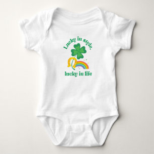 Body Lucky style chanceux dans la vie bébé T-shirt
