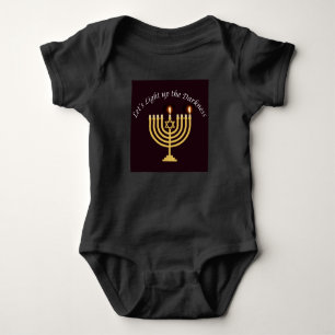 Body Lumière sur l'obscurité Hanoukka Menorah