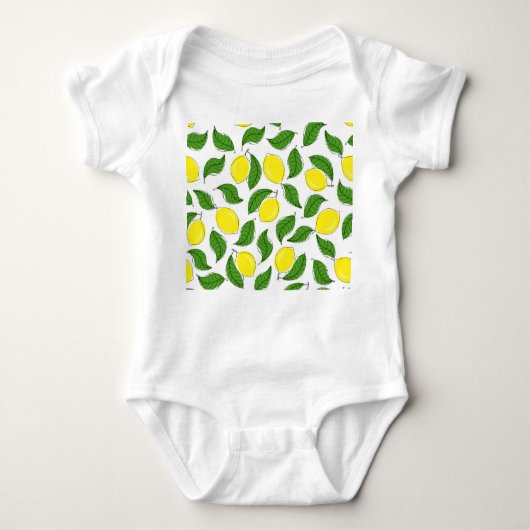 Body Lumineux citrons vert Feuille Motif (Devant)