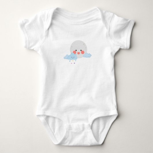 Body Lune et nuage design mignon (Devant)