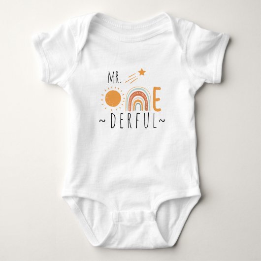 Body M. Onederful Boho Arc-en-ciel premier enfant (Devant)