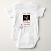 Body Ma première bougie de Noël ajoute la photo du bébé (Dos)