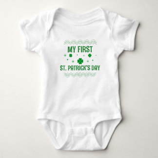 Body Ma première fête de la Saint-Patrick | Joli trèfle