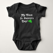 Body Ma Première Fête de la Saint-Patrick Shamrock Vert (Devant)