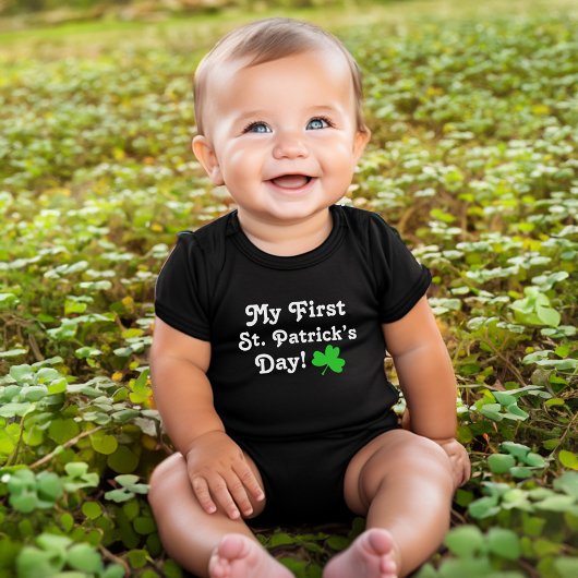 Body Ma Première Fête de la Saint-Patrick Shamrock Vert