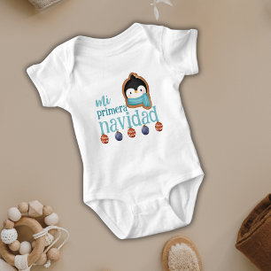 Body Ma Première Noël Mignon Manchot Bébé Espagnol