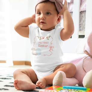 Body Ma première petite fille rose de Pâques