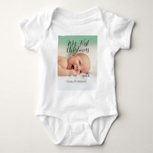 Body Ma première photo bébé de Noël ajouter nom année m