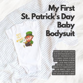 Body Ma première St. Patrick's Day Leprechaun Pot D'Or