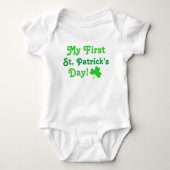 Body Ma première St. Patrick's Day Shamrock vert (Devant)