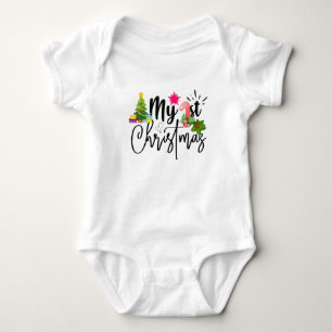 Body ma première tenue pour bébé de noël