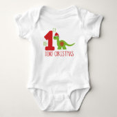 Body Ma première typographie de Noël Dinosaure mignon D (Devant)