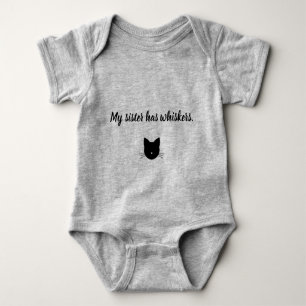 Body Ma Soeur A Des Whiskers Bodysuit Bébé