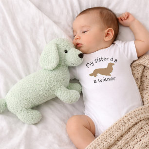 Body Ma sœur est une tenue pour Dachshund à longs poils