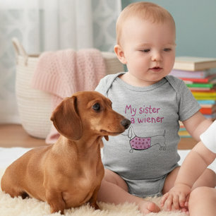 Body Ma soeur est une tenue pour fille de chien Wiener
