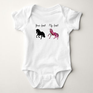 Body Ma tante Votre Soin Cheval Unicorne Jumpsuit Baby