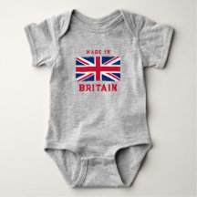 "Made in Britain" (Texte rouge) Union Jack Vintage