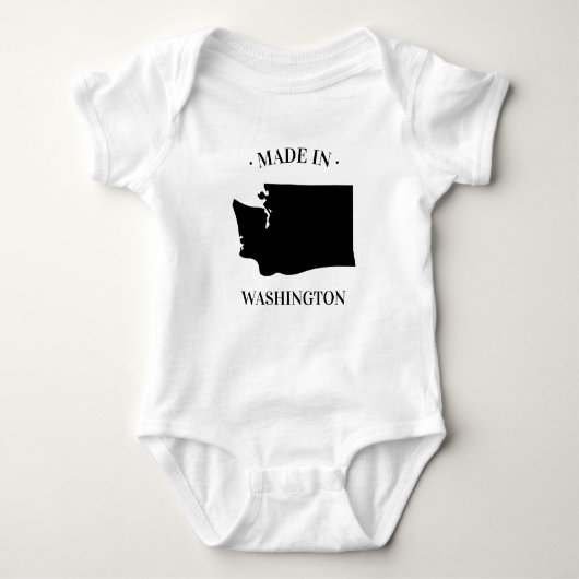 Body Made in Washington WA Baby Bodysuit (Devant)