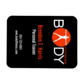 Body Madness Black Personal Trainer Flexi Magnets (Horizontal)