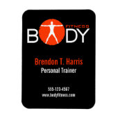 Body Madness Black Personal Trainer Flexi Magnets (Vertical)