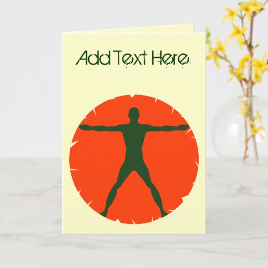 Body Madness Personal Trainer Wenskaart Kaart (Gele Bloem)