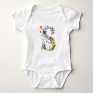 Body Magnifique Papillon de Fleur Sauvage Monogramme