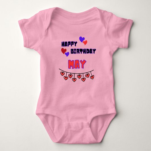 Body Mai Birthday Baby Bodysuit (Devant)