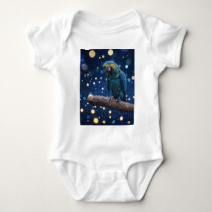 Body Majesté Bleue : La Macaw Bleue Sur Dreamy Blue Bok