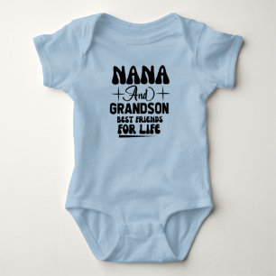Body Mama Petit-Fils meilleurs amis art de mot de vie
